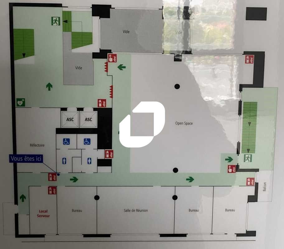 Location bureaux 367 m² non divisibles