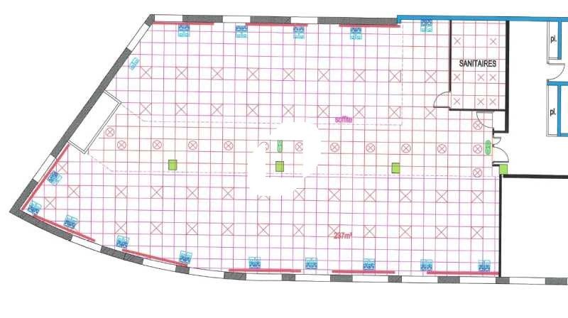 Location bureaux 584 m² divisibles à partir de 292 m²