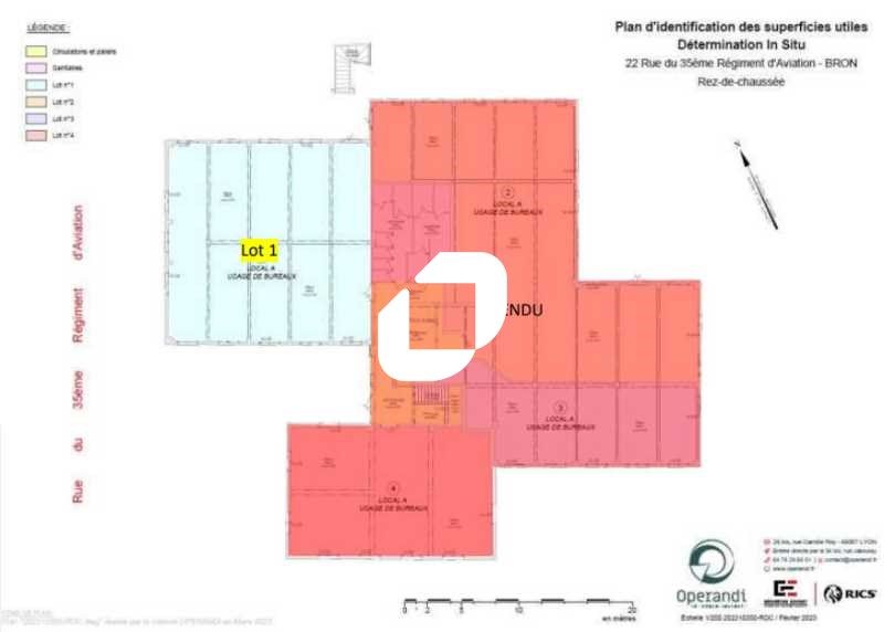 Vente bureaux 1067 m² divisibles à partir de 349 m²