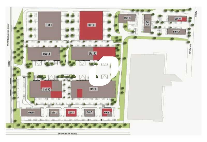 Location bureaux 1888 m² divisibles à partir de 84 m²
