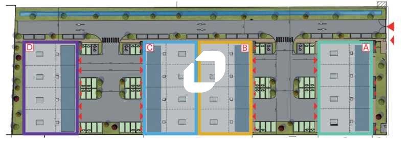 Vente entrepots 5590 m² divisibles à partir de 345 m²