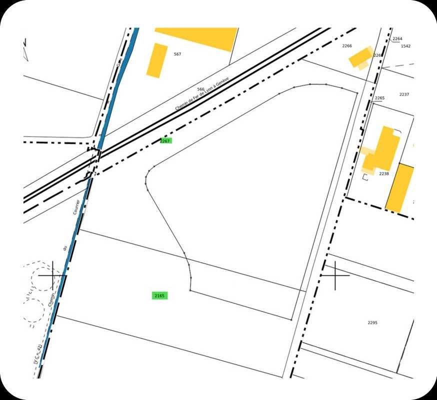 Vente terrain 25396 m² divisibles à partir de 1441 m²