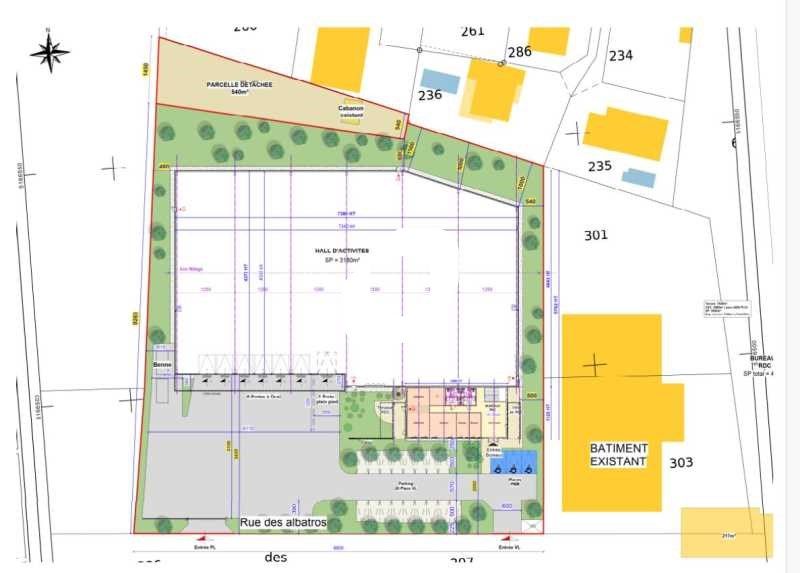 Location entrepots 3643 m² non divisibles