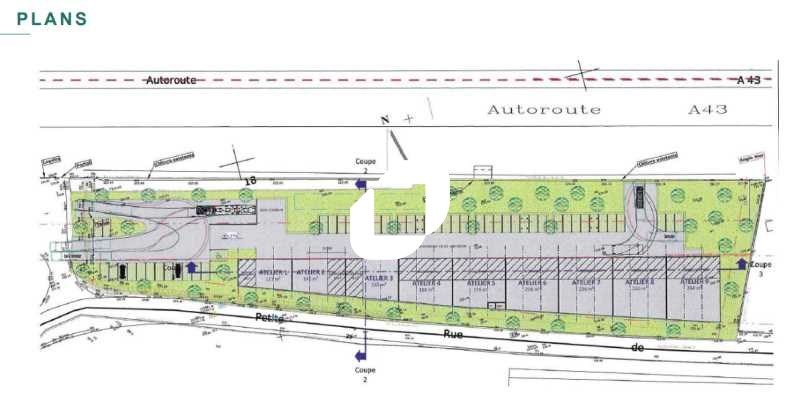 Location entrepots 2044 m² divisibles à partir de 200 m²