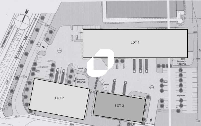 Location entrepots 1440 m² non divisibles