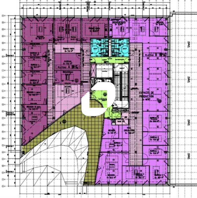 Location bureaux 1141 m² divisibles à partir de 326 m²