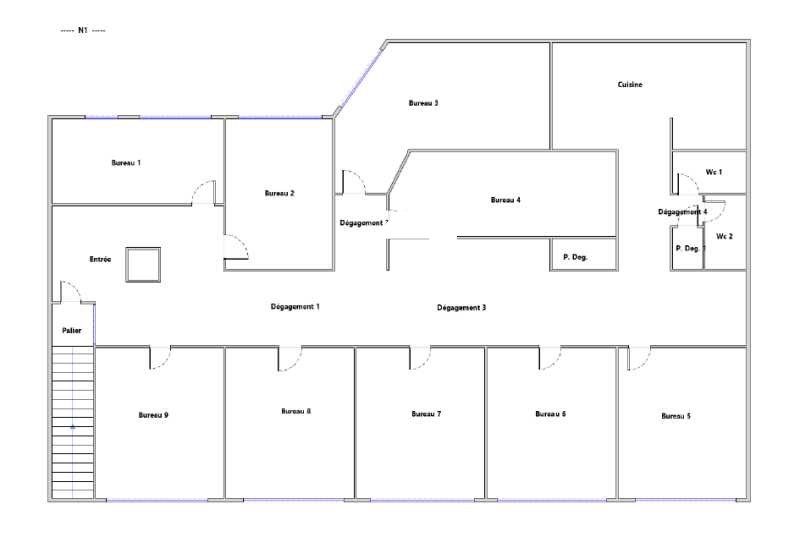 Vente bureaux 225 m² non divisibles