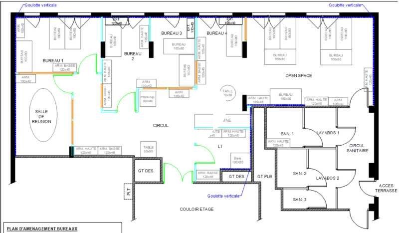 Vente bureaux 135 m² non divisibles