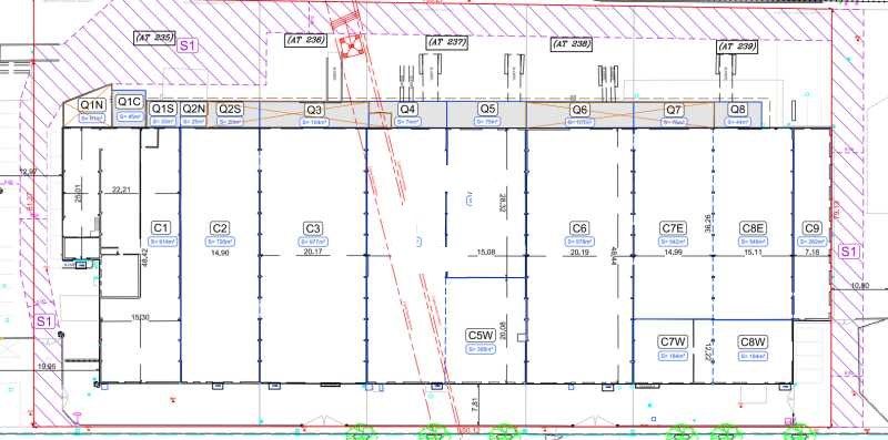 Vente entrepots 6764 m² non divisibles