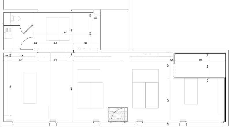 Location bureaux 89 m² non divisibles
