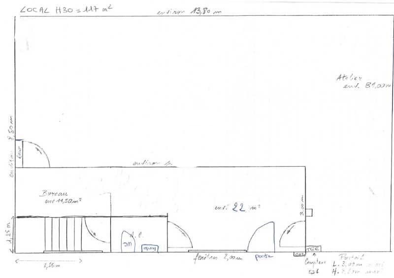 Location entrepots 1194 m² non divisibles