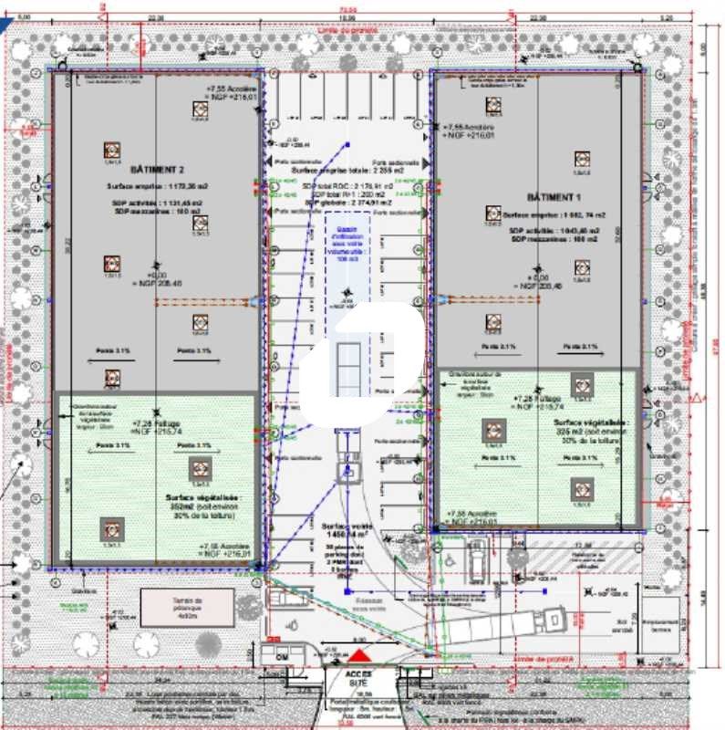 Vente entrepots 2046 m² divisibles à partir de 282 m²