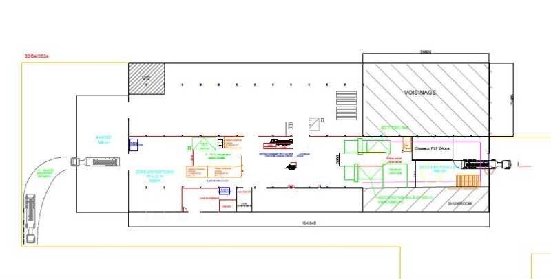 Location entrepots 1212 m² non divisibles