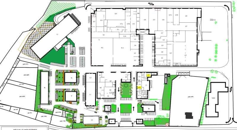 Location entrepots 255 m² divisibles à partir de 55 m²
