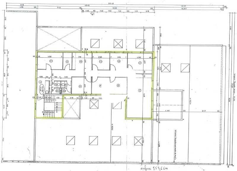 Location bureaux 154 m² non divisibles