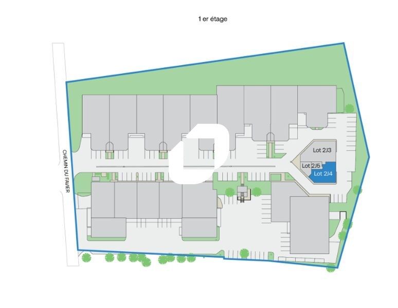 Location bureaux 126 m² non divisibles
