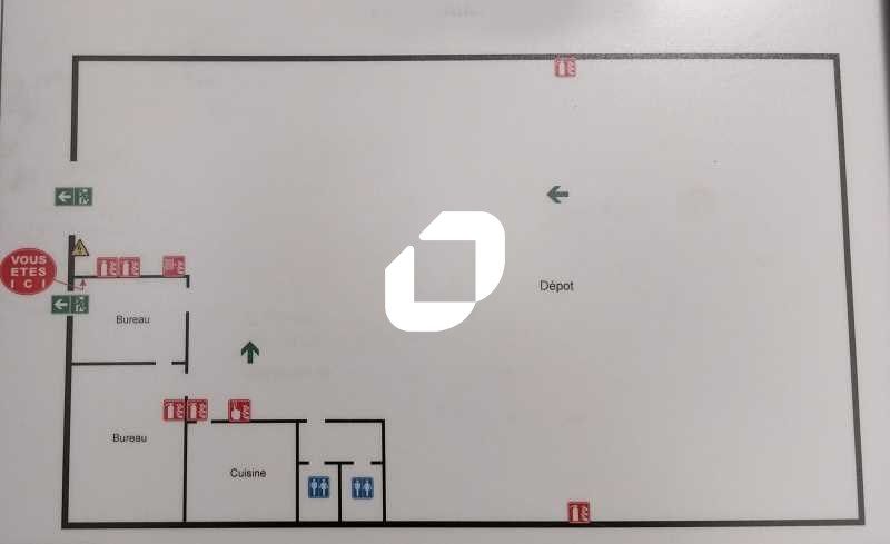 Location entrepots 1990 m² divisibles à partir de 100 m²