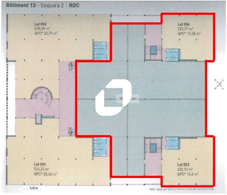 Location entrepots 1990 m² divisibles à partir de 203 m²