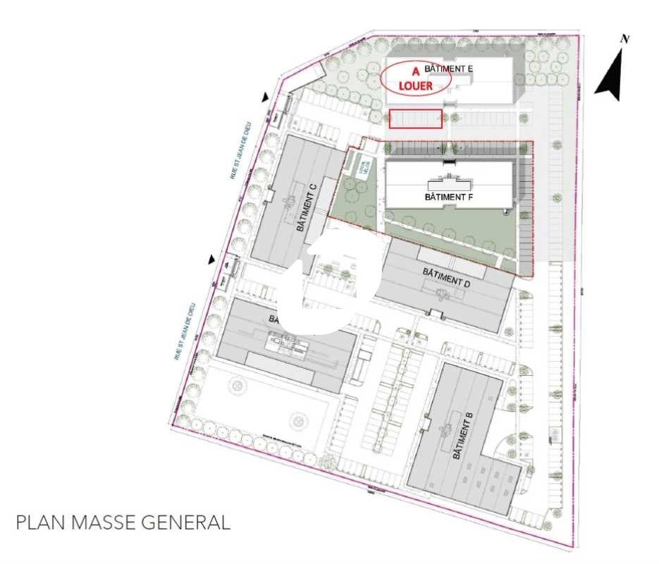 Location bureaux 365 m² divisibles à partir de 174 m²