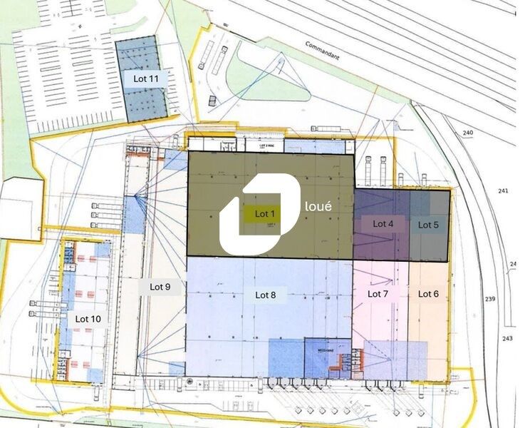 Location entrepots 15050 m² divisibles à partir de 920 m²