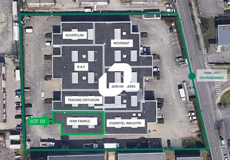 Location entrepots 1926 m² divisibles à partir de 434 m²