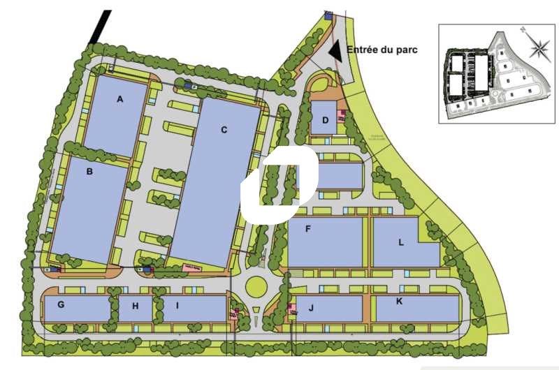 Location entrepots 7269 m² divisibles à partir de 447 m²