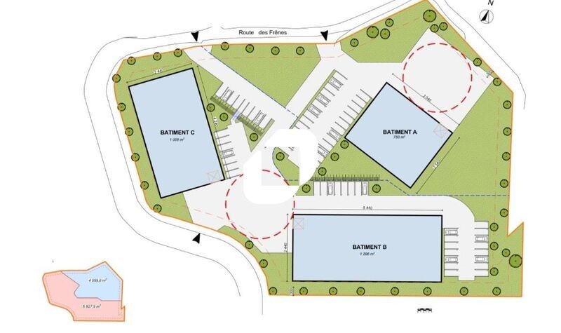 Vente entrepots 3054 m² divisibles à partir de 750 m²