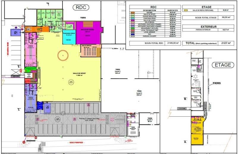 Vente entrepots 2637 m² non divisibles