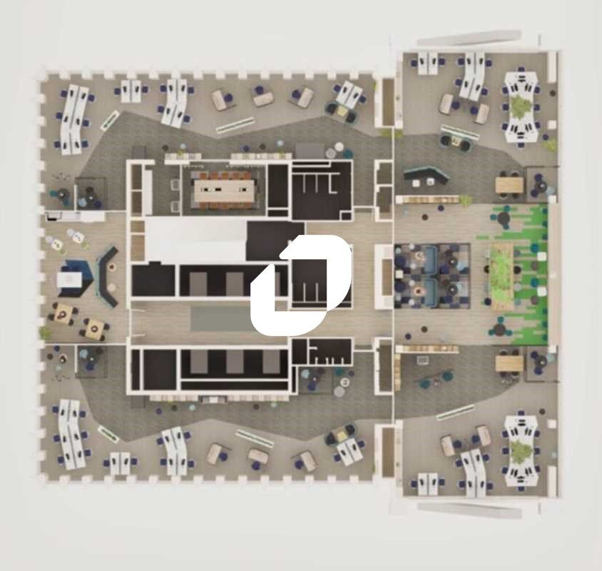 Location bureaux 606 m² non divisibles