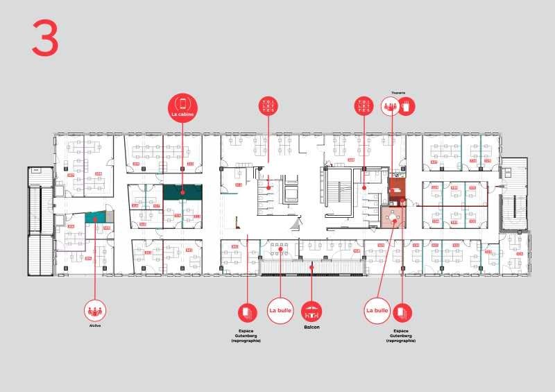 Bureaux fermé Coworking bureaux 2607 m² divisibles à partir de 26 m²