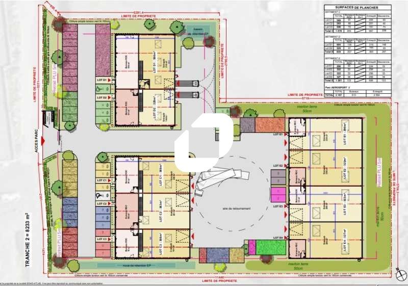 Vente entrepots 821 m² divisibles à partir de 163 m²