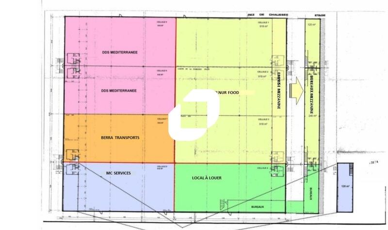 Location entrepots 1150 m² non divisibles