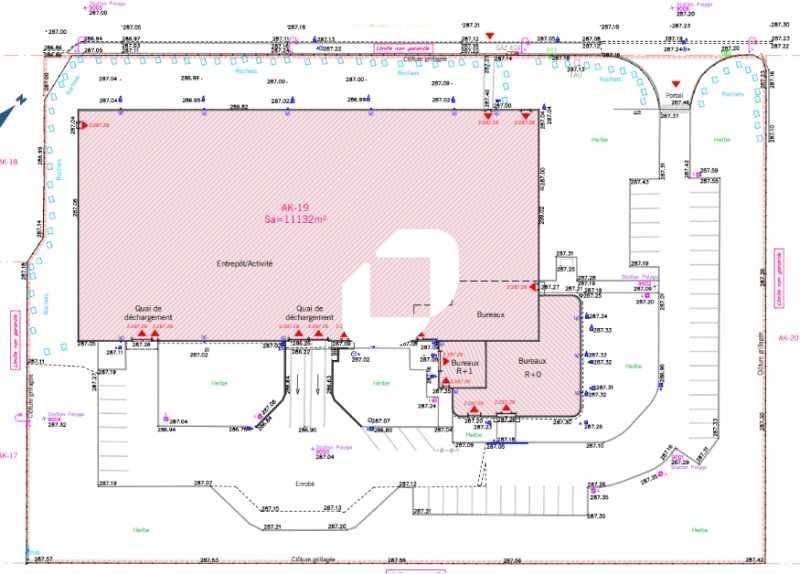 Location entrepots 3930 m² non divisibles