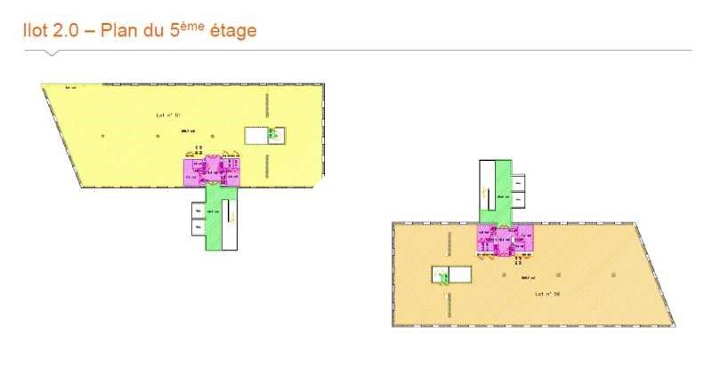 Location bureaux 871 m² divisibles à partir de 160 m²
