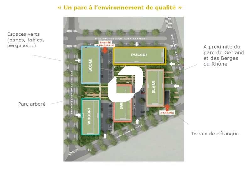 Location bureaux 3646 m² divisibles à partir de 117 m²