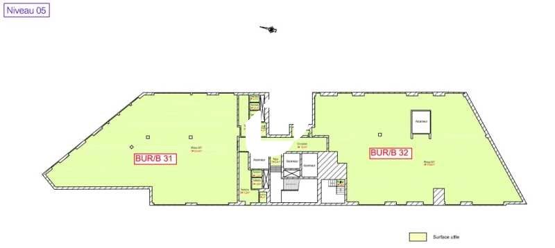 Location bureaux 406 m² divisibles à partir de 129 m²