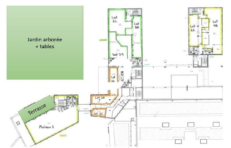 Location bureaux 3700 m² divisibles à partir de 105 m²