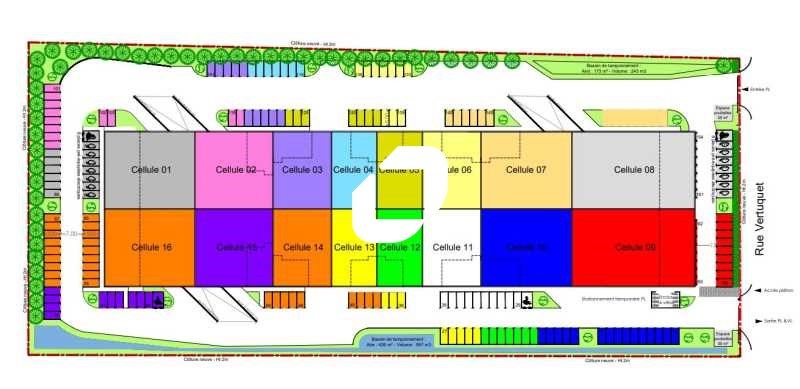 Location entrepots 947 m² divisibles à partir de 420 m²