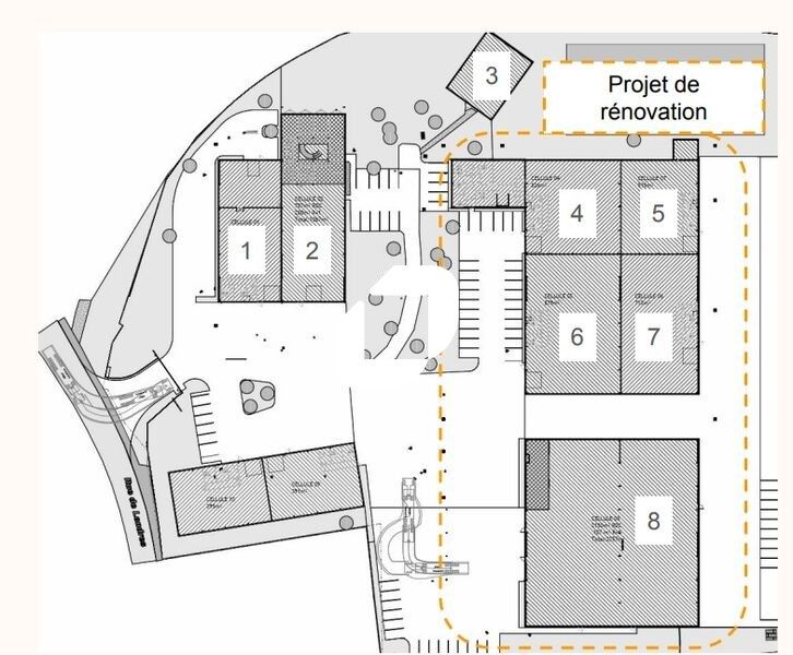 Location entrepots 2933 m² divisibles à partir de 515 m²
