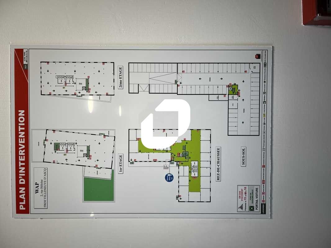 Location bureaux 2449 m² non divisibles