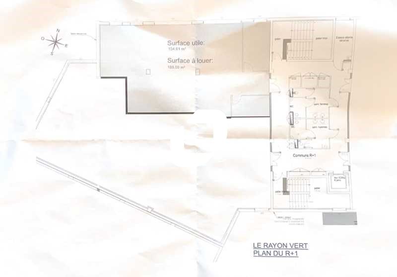 Location bureaux 189 m² non divisibles