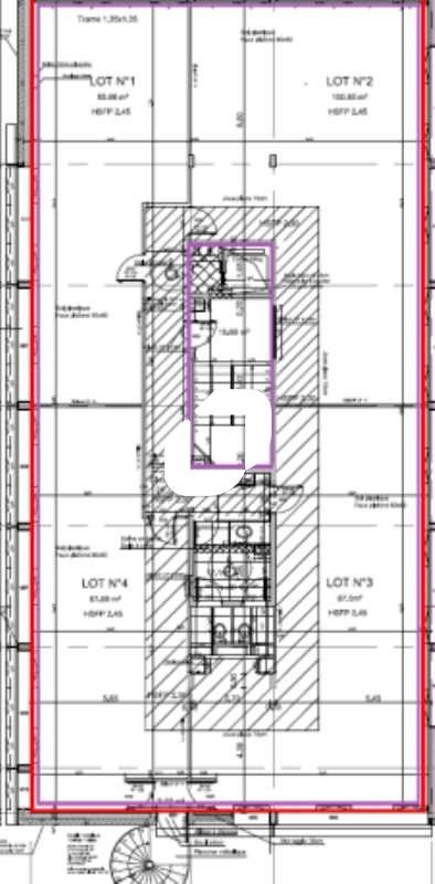 Location bureaux 387 m² divisibles à partir de 82 m²