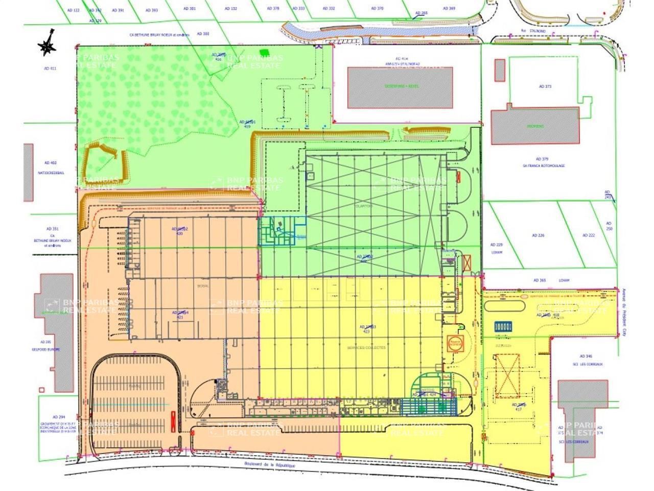Location Activité 11194 m² non divisibles 62400 Annezin