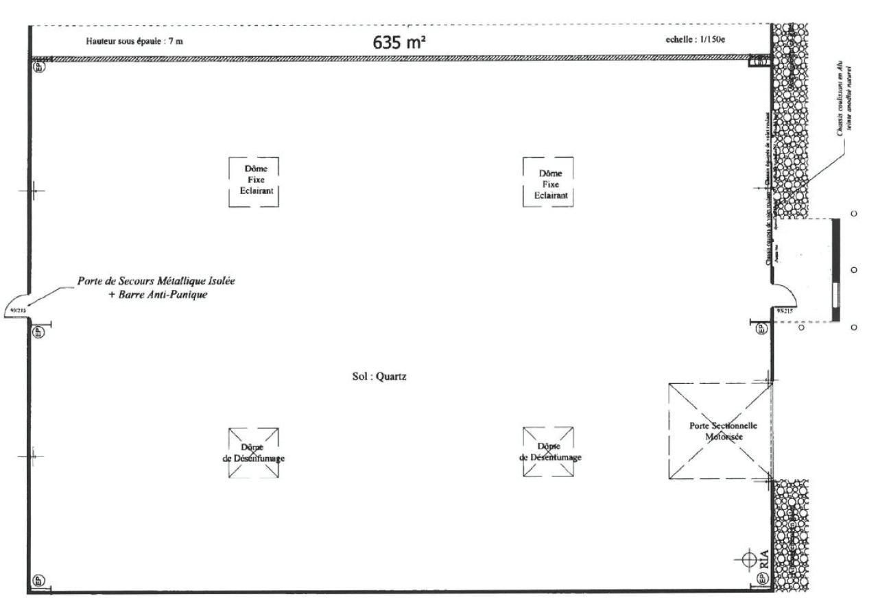635 m² pour ce activité en location à Blanquefort