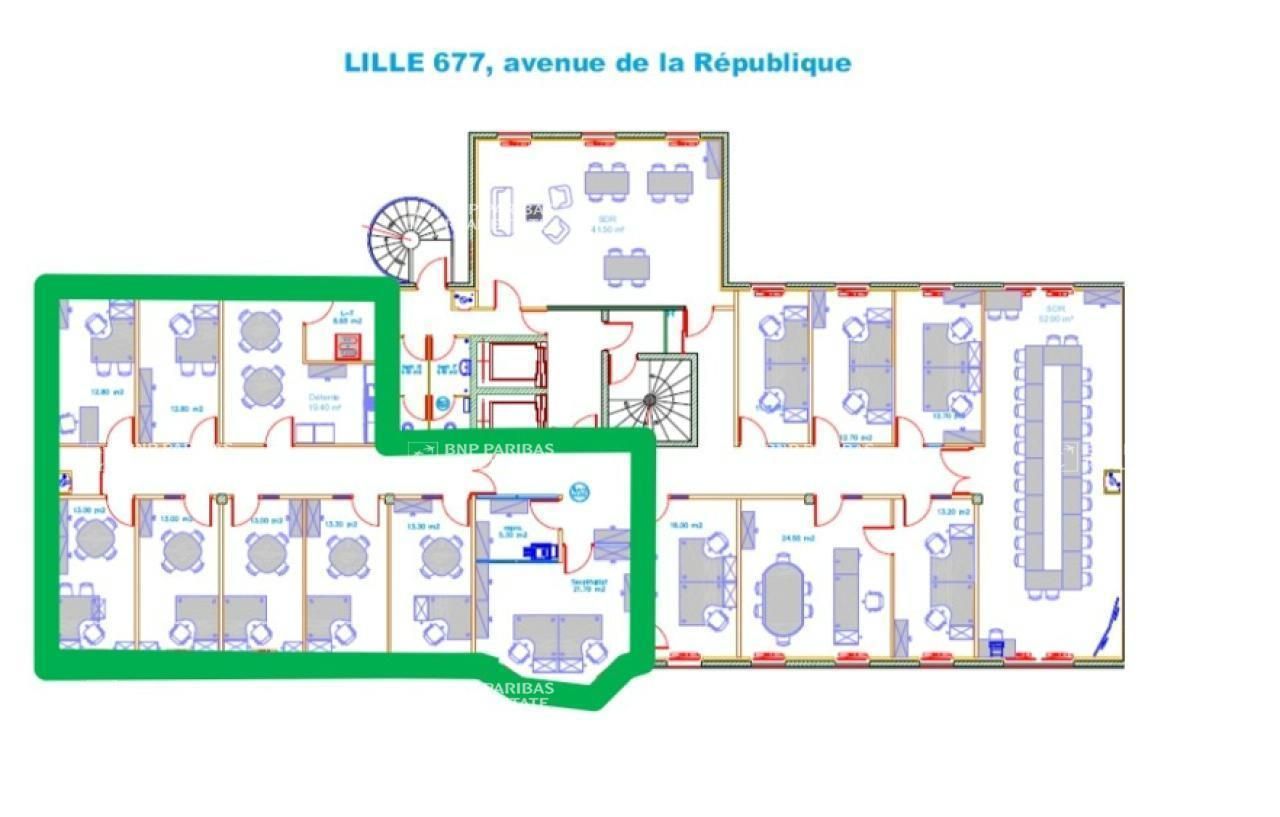 230 m² pour ce bureaux en vente à Lille