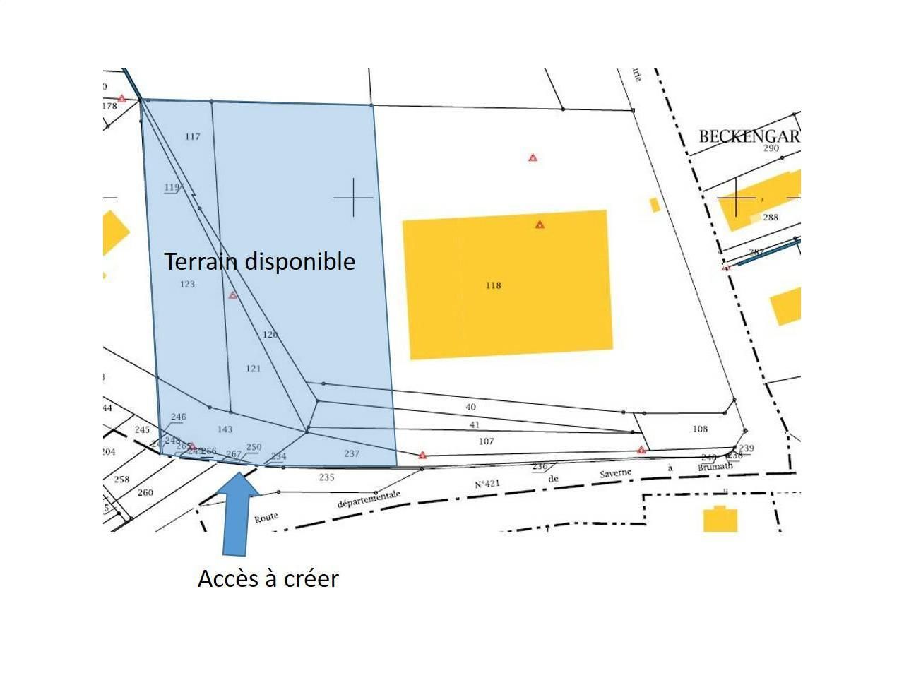 8580 m² pour ce terrains en vente à Dettwiller
