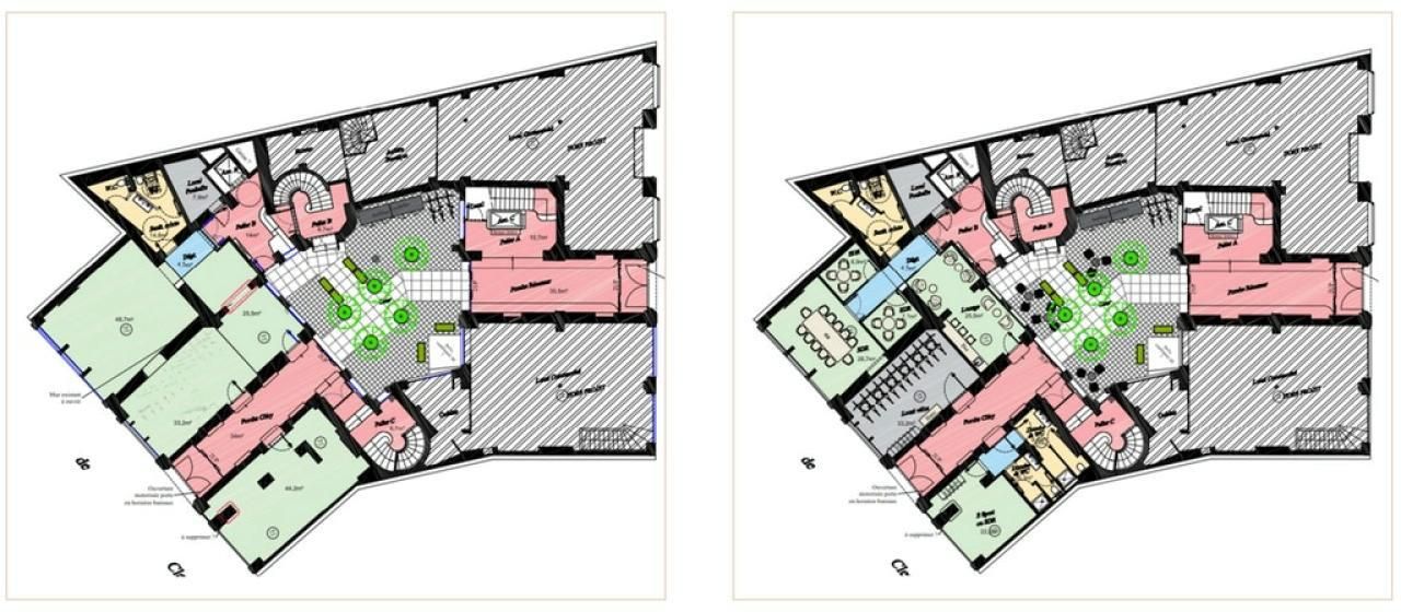 Location Bureaux 1195 m² divisibles 75002 Paris