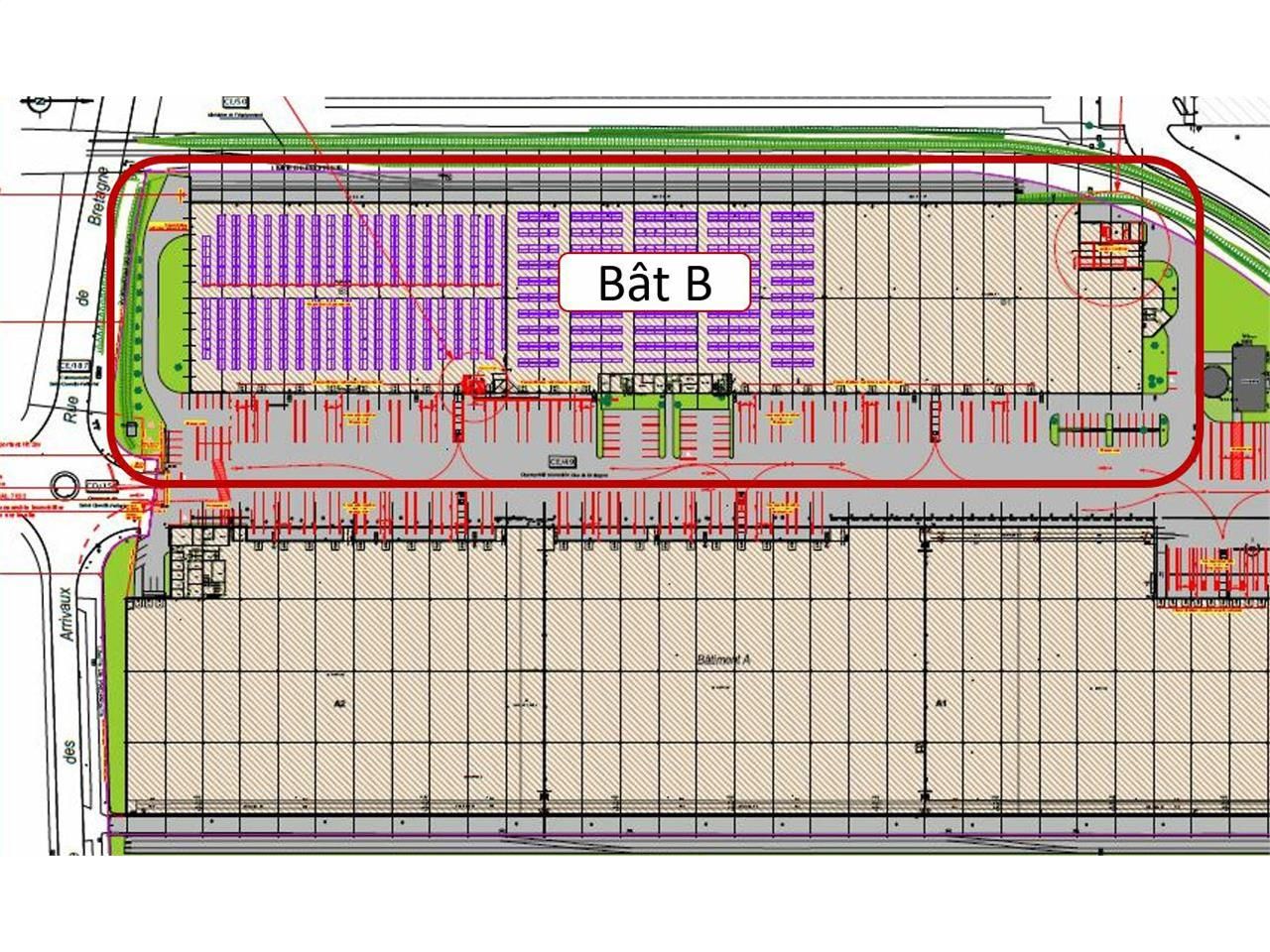 18020 m² pour cetentrepôts classe a en location à Saint-quentin-fallavier