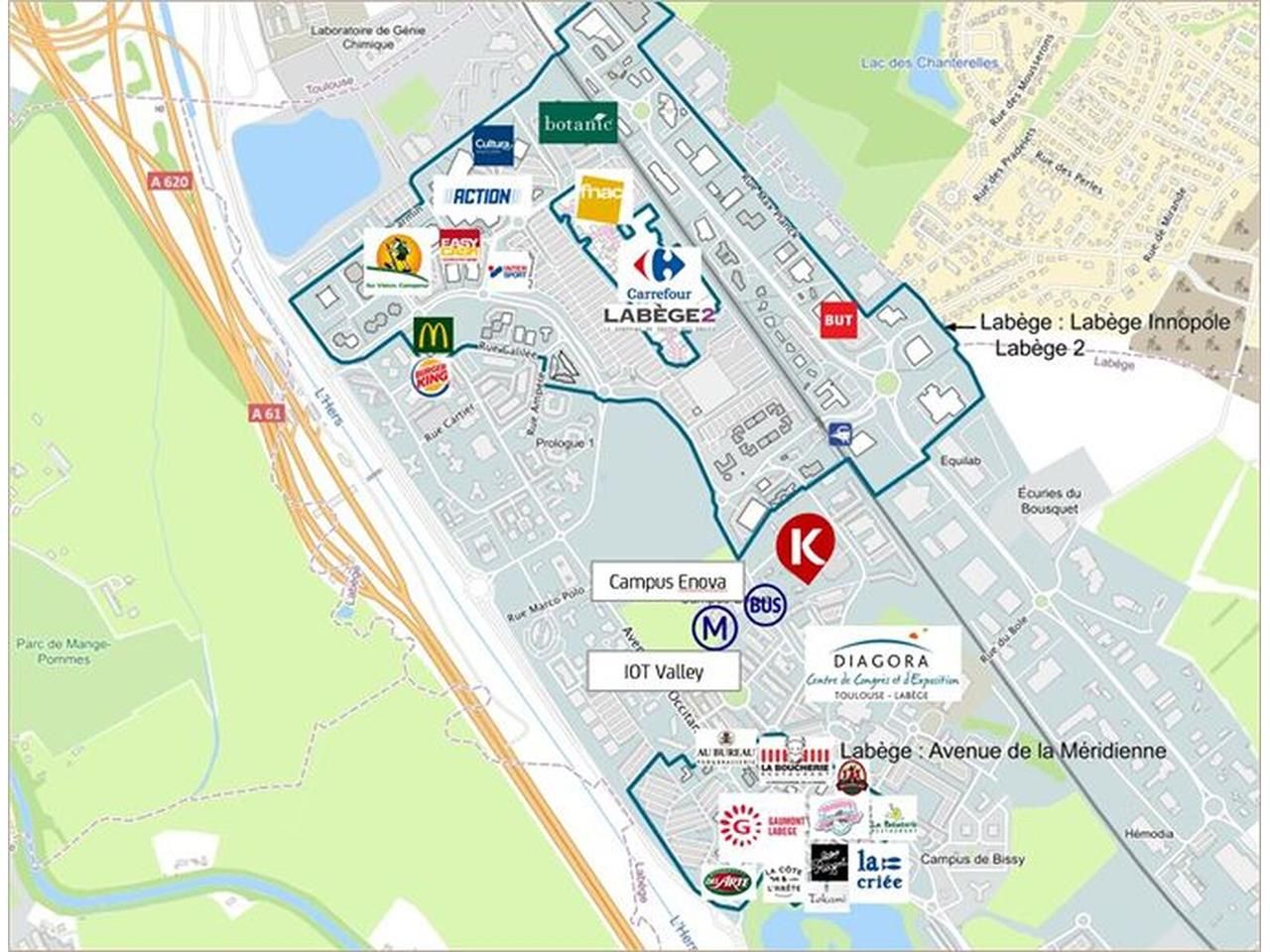 Terrain idéalement situé en plein coeur de Labège