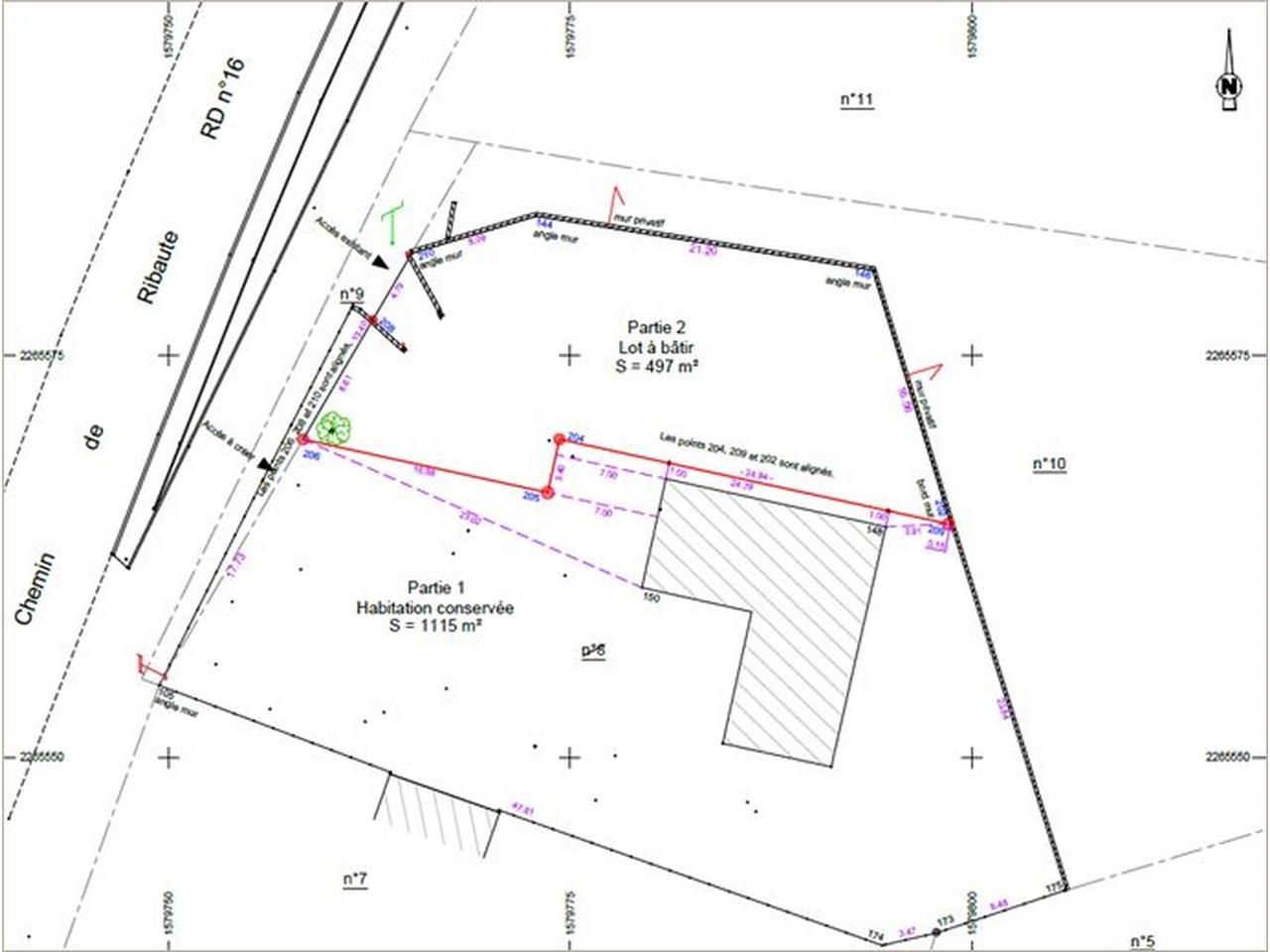 Nous vous proposons un foncier d'une surface de 1